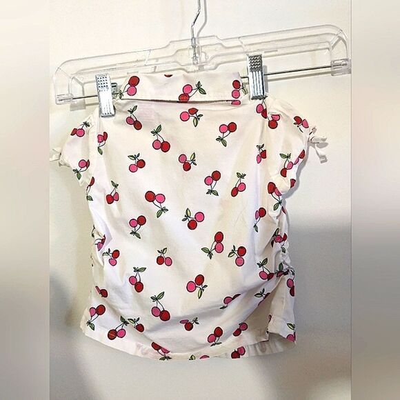 Toddler Shirt White with Cherries NEW - Picture 2 of 5